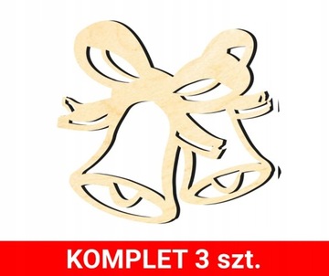 ДЕРЕВЯННЫЕ ЁЛОЧНЫЕ УКРАШЕНИЯ Z53 3 шт.