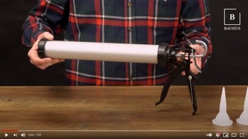 ПИСТОЛЕТ ДЛЯ СИЛИКОНОВЫХ МАСС, тюбик для герметиков 600мл