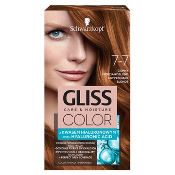 Gliss Color Farba do Włosów 7-7 Miedziany Blond