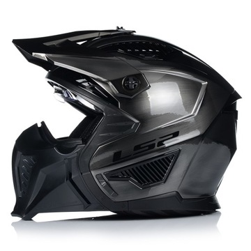 МОТОЦИКЛЬНЫЙ ШЛЕМ 4в1 LS2 OF606 ДЖИНСЫ СО СЪЕМНОЙ ЧЕЛЮСТЬЮ + ВЗОР + 2x СТЕКЛА