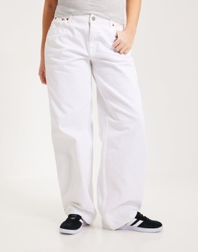 Dr Denim NG5 dcr białe szerokie spodnie jeans 24/32