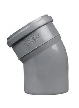 KOLANO KANALIZACYJNE SZARE PP fi 110/30