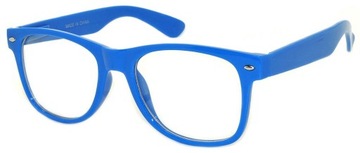 Okulary BLUE Zerówki NERDY kujonki nerd oprawki