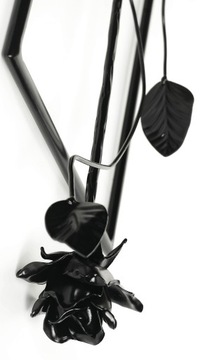 róża zawieszka ozdobna,dekoracja ścienna róża z metalu,obraz z drutu