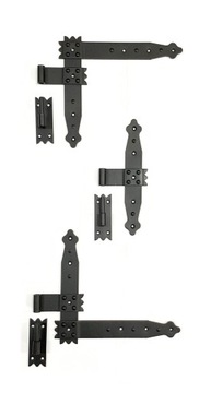 КОМПЛЕКТ ДЛЯ СТАВНИ, ДЕКОРАТИВНАЯ ПЕТЛЯ, УГЛОВАЯ ДВЕРЬ, 6 ЭЛЕМЕНТОВ