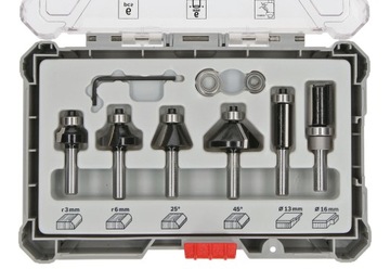 НАБОР BOSCH ИЗ 6 РЕЗЦОВ ПО ДЕРЕВО, хвостовик 6 мм