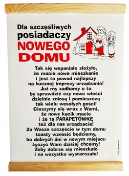 Dyplom Kartka Pamiątka Prezent na Nowy DOM