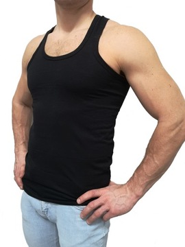 Мужская футболка однотонная, черная L, 100% хлопок