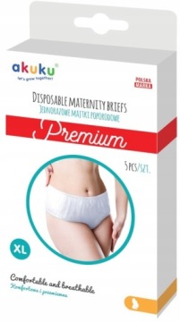 AKUKU ТРУСИКИ ОДНОРОДНЫЕ ПОСЛЕРОДОВЫЕ 5 ШТ XL