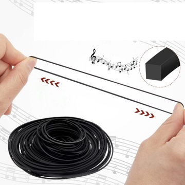 НАБОР ПРИВОДНЫХ РЕМНЕЙ ДЛЯ ВИДЕОФОНА, 100шт, ЧЕРНЫЙ