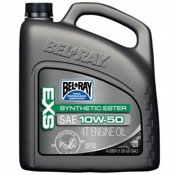 BEL-RAY EXS 10W50 OLEJ MOTOCYKLOWY SILNIKOWY SYNTETYCZNY 4L