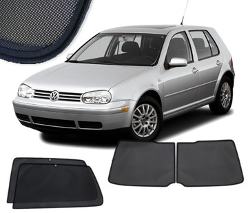 ZASŁONKI DEDYKOWANE VW GOLF 4 IV - WERSJA 5 DRZWI