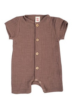 Rampers muślinowy Makoma Bamboo 02252RC, r.74, choco