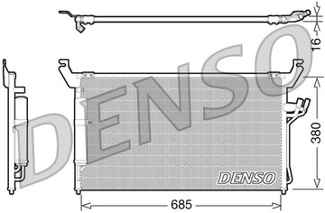 DENSO CHLADIČ KLIMATIZACE INFINITI FX35 45