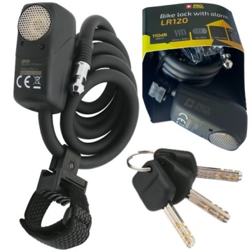 ZAPIĘCIE ROWEROWE DO ROWERU BLOKADA LINKA ZABEZPIECZENIE Z ALARMEM 110 dB