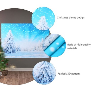 Рождественские украшения Фотореквизит Фон Снежная сцена