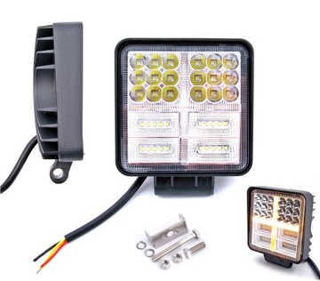 LAMPA ROBOCZA LED PANEL HALOGEN 12V 24V 38LED 114W