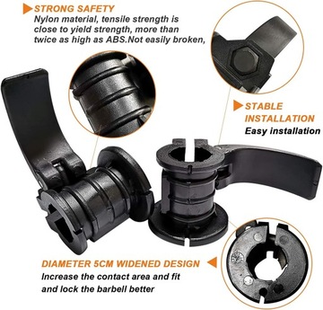 Ошейники с замком, 2 шт. ОГРАНИЧИТЕЛИ 1 дюйм, фиксирующие штангу