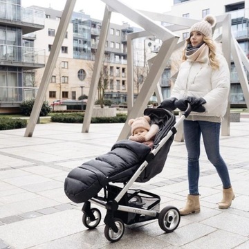 СПАЛЬНЫЙ МЕШОК iGROW 2.0 ZAFFIRO Plush для коляски Гранат - регулируемый