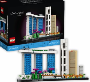 KLOCKI LEGO ARCHITECTURE SINGAPUR 827 ELEMENTÓW LEGO SINGAPUR
