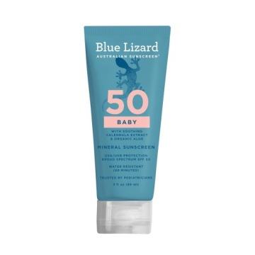 Синій Ящірка Baby мінеральний крем сонцезахисний для дітей SPF 50 89 мл