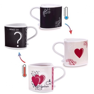 ВОЛШЕБНАЯ КРУЖКА СЕРДЦЕ ПОДАРОК ​​НА ДЕНЬ СВЯТОГО ВАЛЕНТИНА МУЖУ, ЖЕНЕ, ДЕВУШКЕ, ПАРНЕ