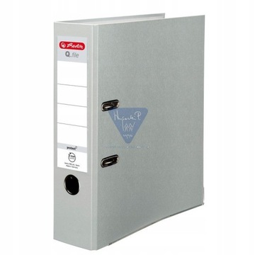 Herlitz Segregator Q.file 8 cm Szary