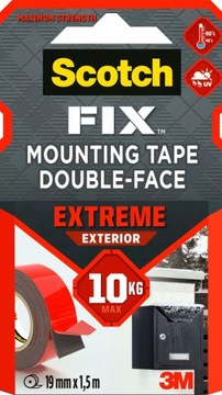 SCOTCH TASMA MONTAZOWA EXTREME ZEWNETRZNA 19MMX5M
