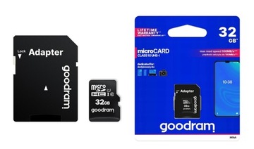 КАРТА ПАМЯТИ GOODRAM 32 ГБ MICRO SD HC CLASS 10