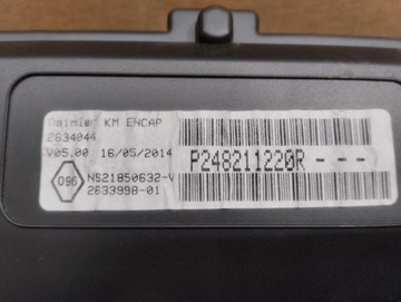 PŘÍSTROJOVÁ DESKA BUDÍK TACHOMETR MERCEDES CITAN KANGOO II 248211220R
