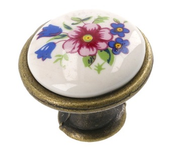 Gałka porcelanowa RETRO J4 GTV SPRING FLOWER