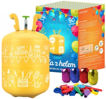 0,42 м3 HEL BOTTLE + BALLOONS x50 STRING 60m HEL for BALLOONS