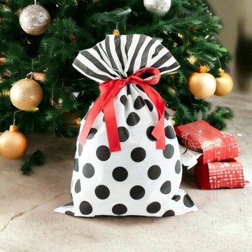 WOREK ŚWIĄTECZNY TORBA NA PREZENT TOREBKA 20X30 CM
