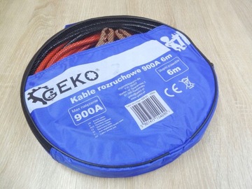 Przewody Kable rozruchowe 900A 6m +Etui SOLIDNE