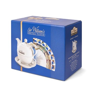 Zestaw SIR WILLIAMS Porcelanowy ROYAL DUO 8 Herbat