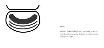 Okulary Rowerowe Tripout Infinity Czarne Sz. Clear