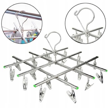 Windproof Laundry Hanger Collapsible Stainless