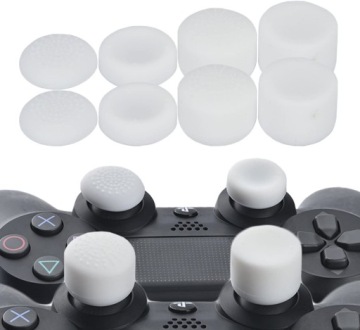 ZESTAW 8w1 NAKŁADEK NA ANALOGI PADA PS3 Białe