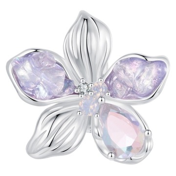 Charms Zawieszka Charms Stoper Kwiat Srebro 925 Charmsy Trusky