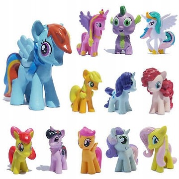12 SZTUK My Little Pony Friendship Action Figure