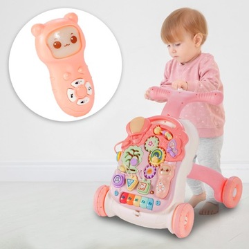 ИНТЕРАКТИВНЫЙ РАЗВИВАЮЩИЙ СТОЛ 5в1 ДЛЯ ДЕТЕЙ PUSHER WALKER