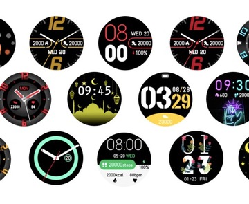 SMARTWATCH Damski Zegarek Męski RUBICON z ROZMOWAMI INDUKCJA 1.5CALA POLSKI