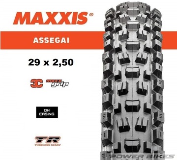 Opona Maxxis ASSEGAI 29 x 2,5 DH Casing 2ply MaxxGRIP