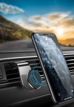 UCHWYT MAGNETYCZNY SAMOCHODOWY NA TELEFON DO AUTA NA KRATKE