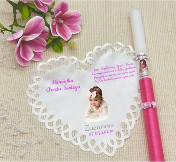 СВЕЧА И КРЕСТАЛЬНАЯ ОДЕЖДА НА КРЕЩЕНИЕ ФОТО НАИМЕНОВАНИЕ