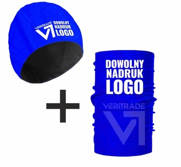 CZAPKA + KOMIN z dowolnym nadrukiem z TWOIM LOGO