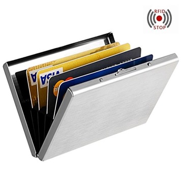 PORTFEL ETUI KARTY DOKUMENTY WIZYTOWNIK STOP RFID