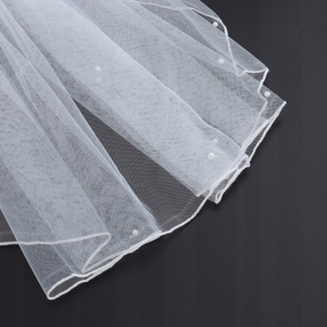 Простая короткая свадебная фата Тюлевая свадебная фата