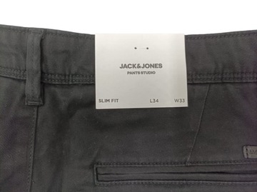 Jack&Jones JPSTMARCO JJBOWIE SA BLACK NOOS, spodnie męskie, r.33/34