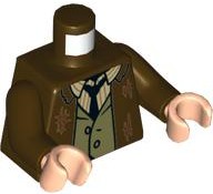 Lego Nowy Tors Dark Brown Garnitur hp381 Professor Remus Lupin 973pb4990c01